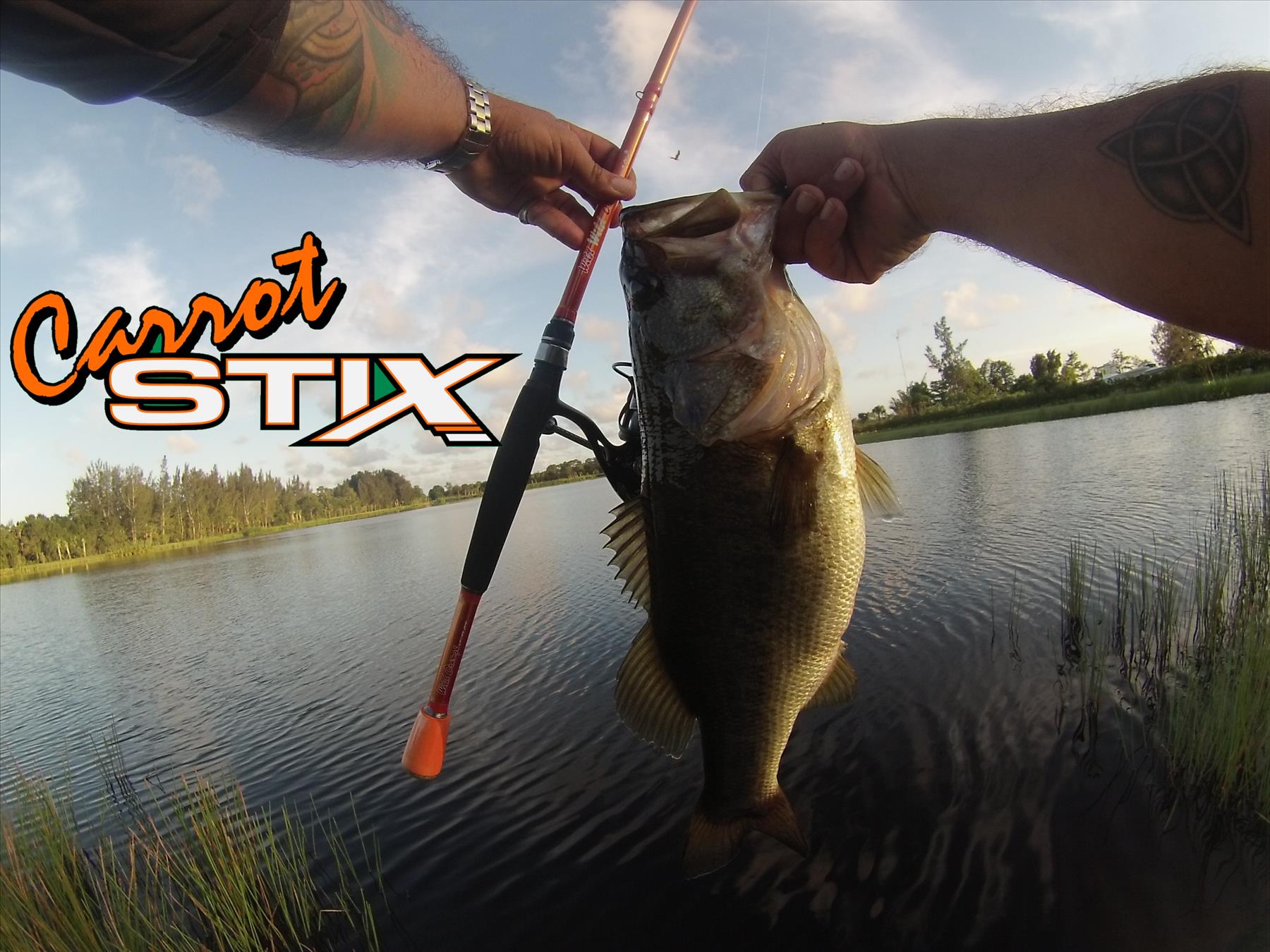 Monster bass with Carrot Stix rods! Simply the best fishing rod